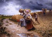 Georges Laugee A l'Approche du Grain oil painting on canvas